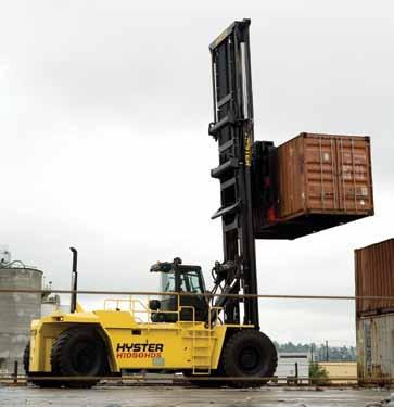 Hyster has incorporated proven designs from their very successful container handlers to create one of the most durable, dependable and most powerful trucks in the world.