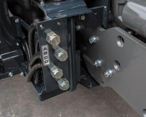 Independent Rear PTO The independent rear PTO on every model is engaged electro-hydraulically via a simple twist-knob, and features a wet multi-disc clutch that s exceptionally durable, to ensure