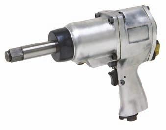 Model MP-1700PA with pin-type anvil available. Free Speed...6500 rpm Torque Range... 37-370 ft.-lbs. Rec d Hose Size...1/4" Length...7" Weight...5.3 lbs. Avg. Air Consumption... 23.