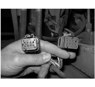 ECM 1. Marking the connectors is important. These connections will need to be connected to specific connectors on the other end of the harness. Illustration 5 g02095953 2.