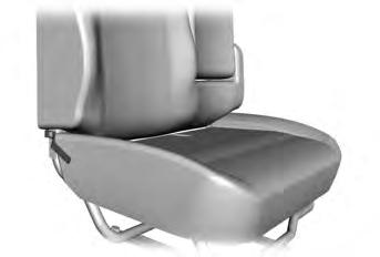 POWER SEATS (If Equipped) E208773 Tilting the Seatback Forward (Two-Passenger Bench Seat) WARNINGS Do not adjust the