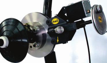 On Car Brake Lathe Get it right everytime with MAD On-car brake lathe! Max. Brake Disc Thickness : 39mm Max.