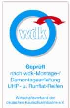 CERTIFICATION OF TYRE CHANGERS The certification of the tire changer is documented by the wdk sticker on the front of the machine A list of certified