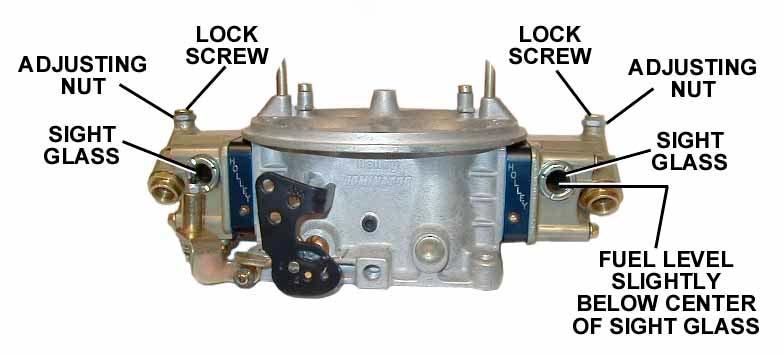WARNING! Over-tightening the carburetor manifold flange hold-down nuts may result in a warped or cracked carburetor throttle body.