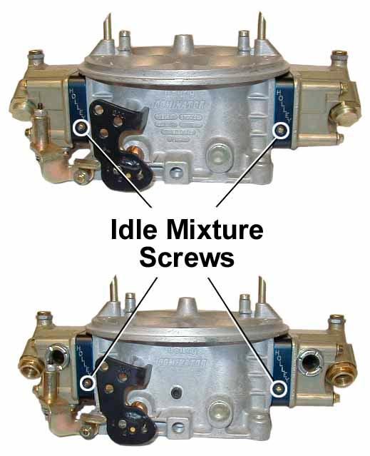 Figure 4 IDLE MIXTURE SCREWS: Idle mixture screws control the air/fuel mixture at idle. The amount of air/fuel mixture used at idle is controlled by engine vacuum.
