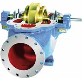 3410 Double Suction Pumps Designed for a Wide Range of Industrial, Municipal, Capacities to 7,000 GPM (1591 m3/h) Heads to 550 feet (168 m) Temperatures to 350 F (177 C) Pressures to 250 PSIG (1724
