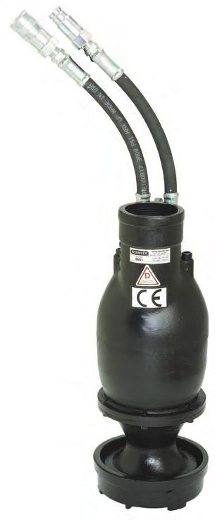 SM21 SUBMERSIBLE PUMP The SM21 Submersible Pump is a small diameter (caisson style) self priming hydraulic dewatering pump with a discharge flow of 300 gpm thru a 2½" NPFT discharge.