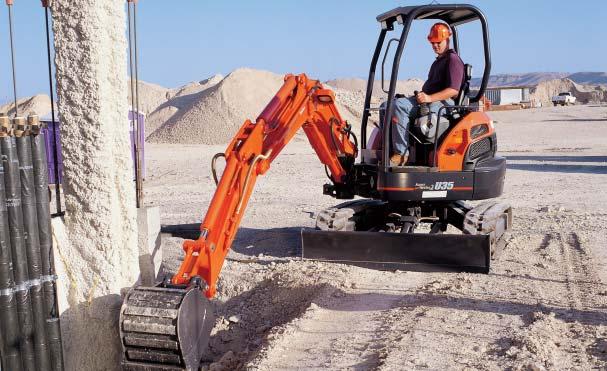 Kubota s U35-3S2 has all the tools you need to work more productively and efficiently.