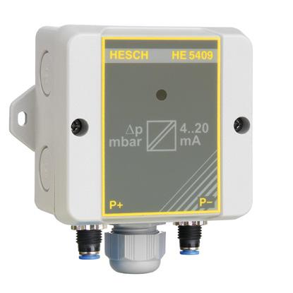 HE 5409 Differential Pressure Measuring Transducer The differential pressure measuring transducer HE 5409 is a universal measuring transducer for small and medium pressures.