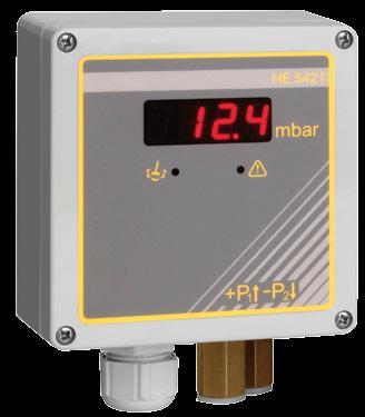 HE 5421 Differential Pressure Controller The HE 5421 is a universal measuring transducer especially for small differential pressures (<100 mbar).