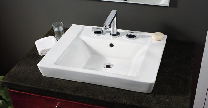 petite pedestal basin allows versatile application.