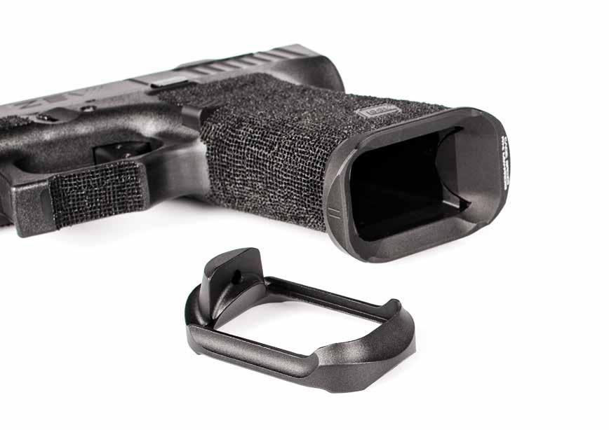 MAGWELLS ZEV s Magwells are designed to speed up re-load and improve the feel of your firearm. ZEV offers two version of magwells, both are compatible with Gen 3 and Gen 4 GLOCK s.