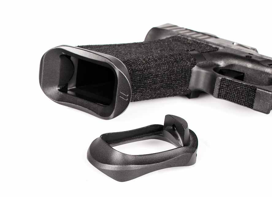 ZEV PRO MAGWELL Our PRO magwell is perfect for the user looking to conceal his or her firearm, this slim magwell features a flared opening but has a low-profile form factor.