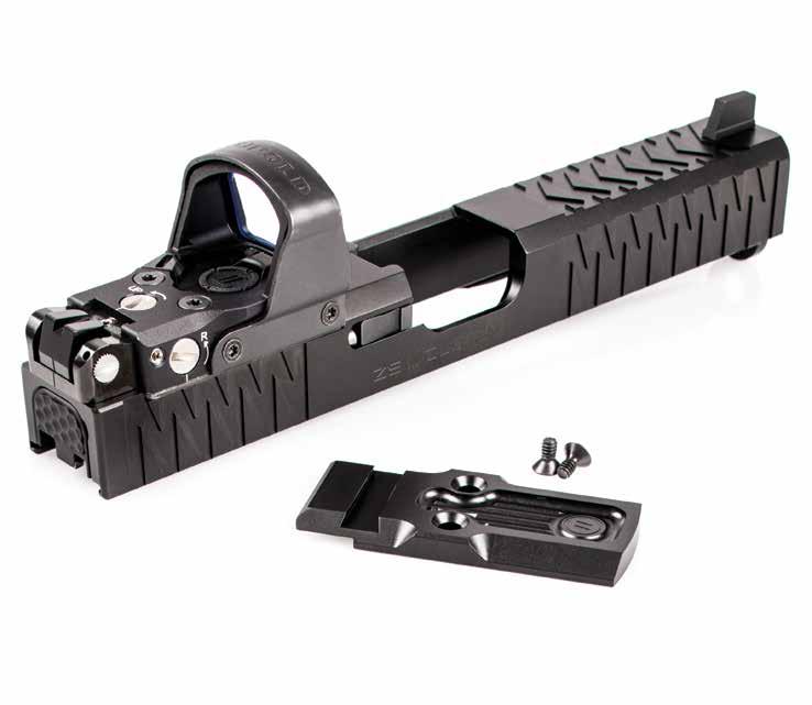 Easy to install Seats directly over the positioning posts machined into slide Allows for easy removal and replacement for any Trijicon RMR that is removed periodically for usage MODEL SKU MSRP RMR