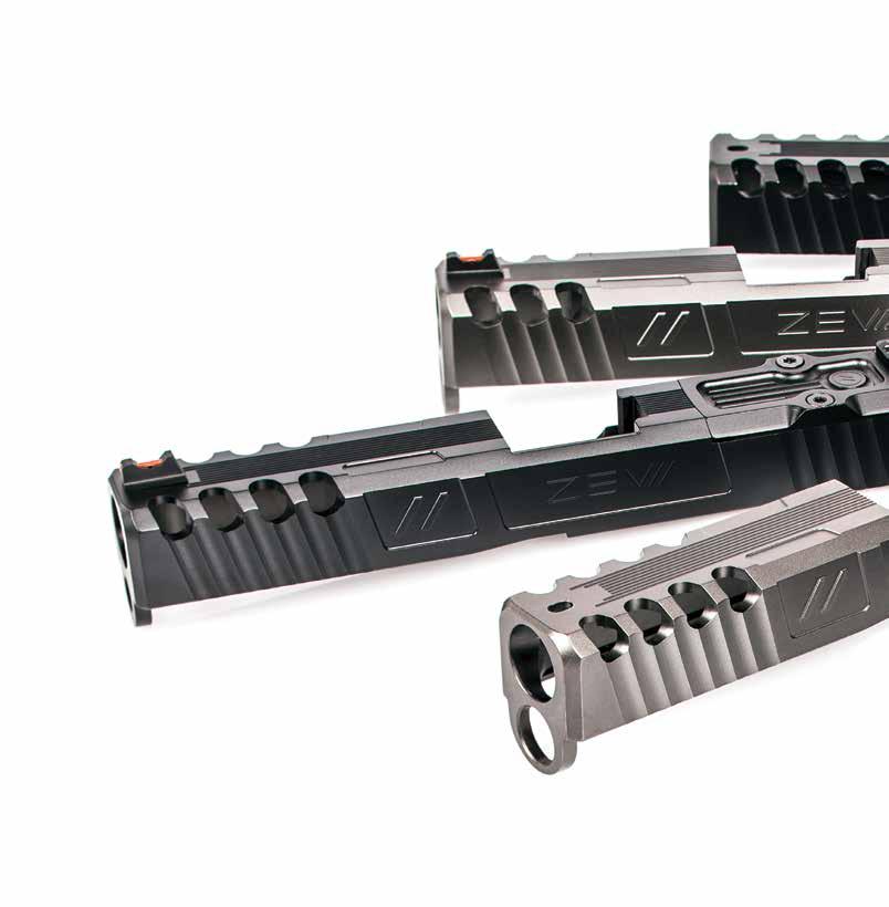 SPARTAN SPARTAN STRIPPED SLIDE SPARTAN SLIDE KIT ZEV Technologies Stainless steel slides are designed to improve accuracy and performance.