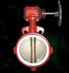 LUG type Rubber lined Butterfly Valves AV-CFR Concentric FLANGE type Rubber lined