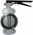 AV-C Series Concentric Butterfly valves The Concentric Design CENTER OF SHAFT in the Center of Pipe / Center of the Valve Seat Applicable for BUTTERFLY VALVE WITH ELASTOMER LINING.