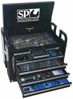 Field Service Tool Box All sockets, socket accessories and ROE spanners come in