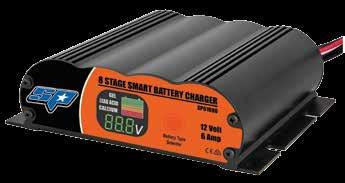 BATTERY chargers CHARGING STAGES: Stage 1 Desulphation In this initial start-up stage, a high frequency voltage pulse (0.5 sec) assists in waking up a deeply discharged battery.
