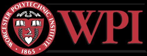 WORCESTER POLYTECHNIC INSTITUTE In partial fulfillment of the requirements