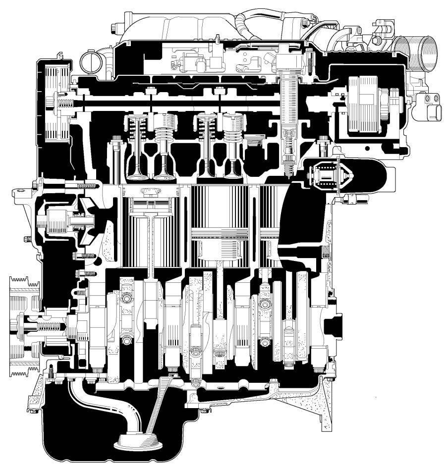 22 ENGINE 1MZ-FE ENGINE ENGINE 1MZ-FE ENGINE DESCRIPTION The 1MZ-FE engine has adopted the