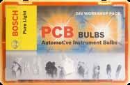 in pack BLB910 24V PCB Bulb Workshop Pack BLB505 24V 3W wedge base 10 BLB507 24V 5W wedge base 10 BLB507A 24V 5W T10 Capless (Amber) 10mm 10 BLB508T 24V 1.2W B8.5D cap (grey base) 30 BLB508TB 24V 1.