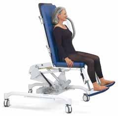 hand held control, thus creating a table that is easily accessible to all patients Width (total) Seat height with cushion (min.) Seat height with cushion (max.