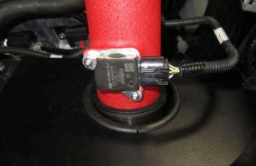 Secure the mass air flow sensor loom to the