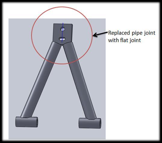 A shaped weldment formation Now A shaped clamp is taking all loads on it so let s define the configure values to