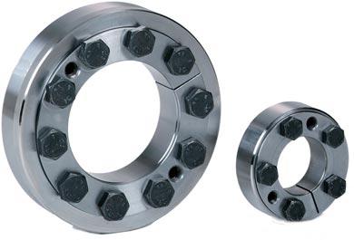KTR 0 Applications on hollow shafts, slip-on gears, couplings, mechanical shrink connections Suitable for high torque loads Easy assembly by optical mounting groove Corrosion-resistant outer ring