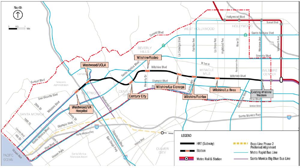 Rail and Peak-Hour BRT Rail Expansion 10 Miles Runs from