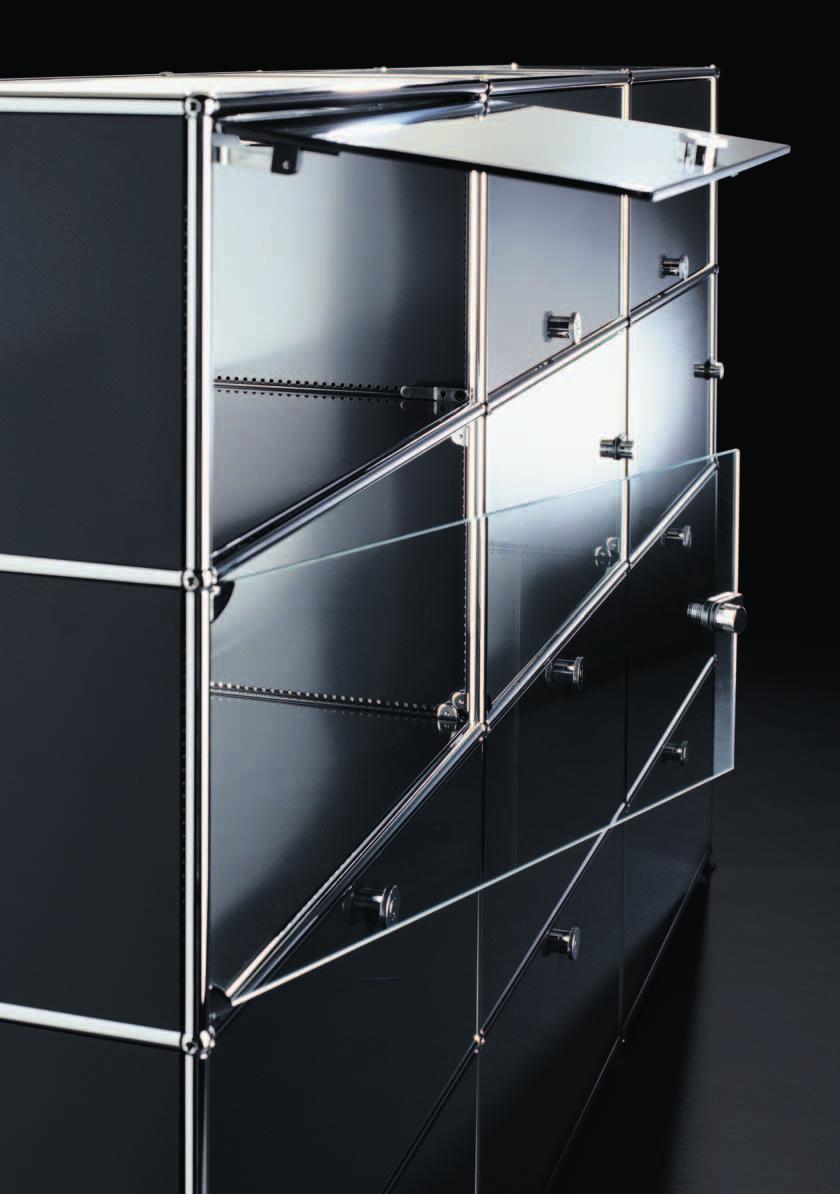 USM Haller Components 1 Metal panel Available in various sizes and 11 standard colors. Details see pages 34 and 67.
