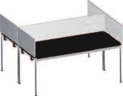 Available in the following table lengths L: 2000 L: 1750 L: 1500 L: 1000 L: 750 2 Metal privacy panel
