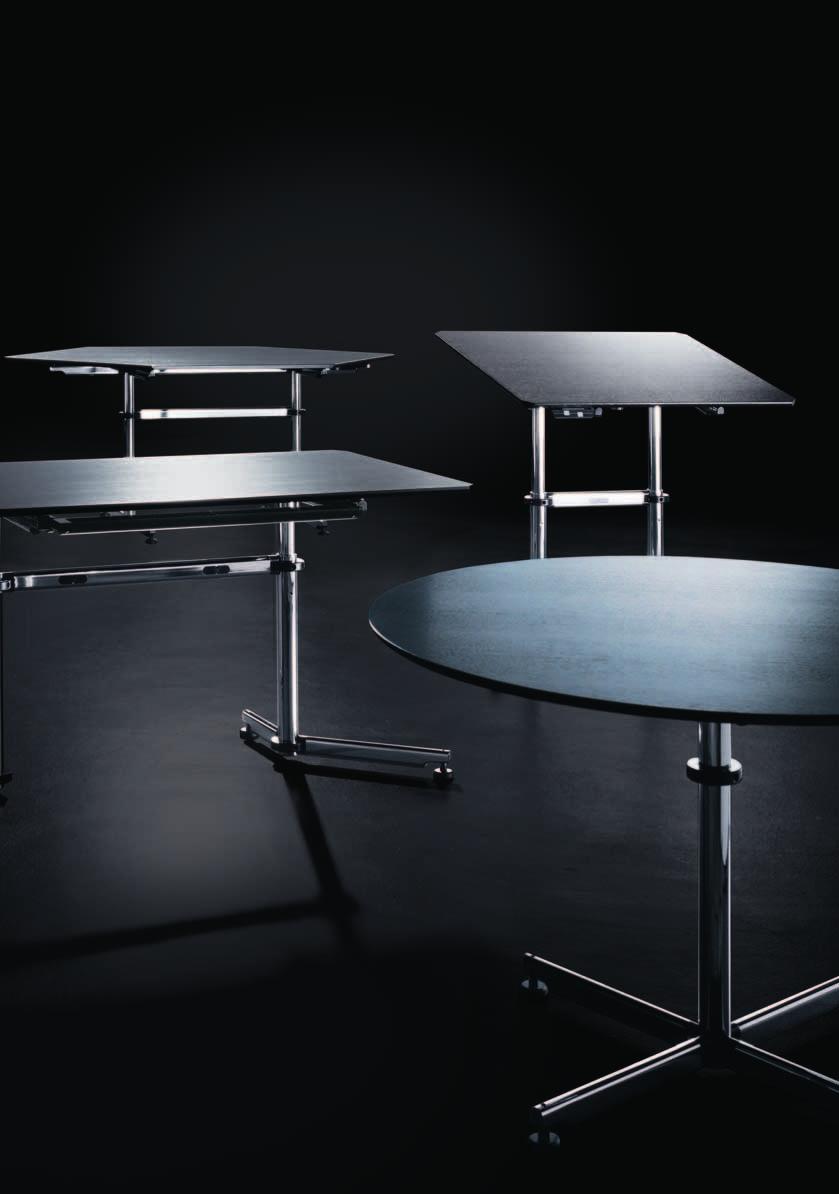 1 USM Kitos Table Rectangular Available in all USM Kitos tabletop surfaces (see page 67) in the following sizes L: 1800 / D: 900 / H: 740 L: 1750 / D: 750 / H: 740 L: 1500 / D: 750 / H: 740 L: 900 /