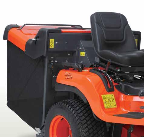 With more muscle for the job, you can even power through tall or wet grass on slopes