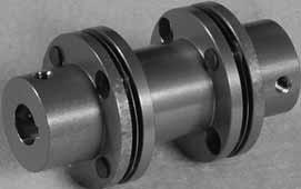 s REX THOMAS MINIATURE COUPLINGS STYLE C & CC This coupling design has both hubs extended to accept two oversized shafts. Shaft gap is larger than that of the Style CA or CC couplings.