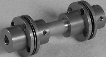 REX THOMAS MINIATURE COUPLINGS s STYLE CE Two single-flexing units are connected by a tubular shaft in this type of miniature coupling. It s designed to span large distances between shafts.