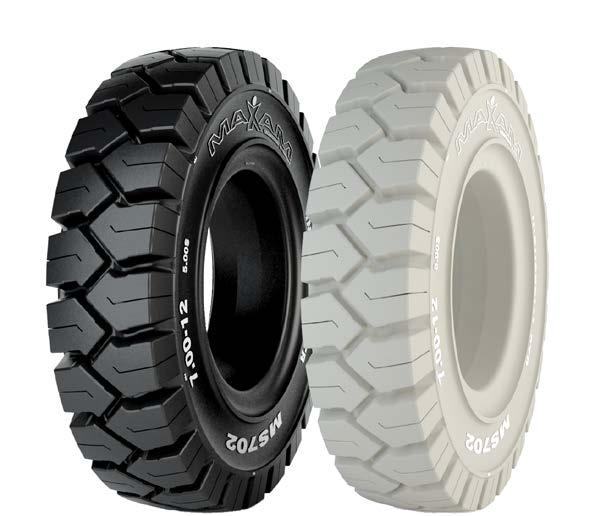 MS702 INDUSTRIAL STR Premium 2-stage solid resilient tire.