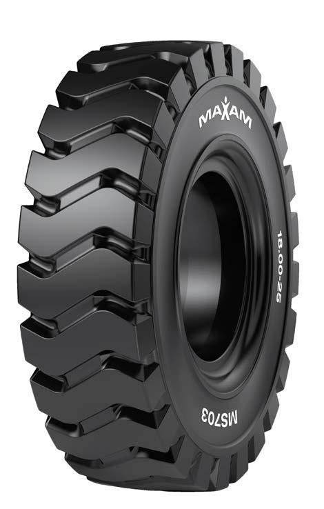 MS703 Industrial Pro Premium 3-stage solid resilient tire designed for industrial and port applications Premium natural rubber compounds: - Compounds do not contain crumb rubber or other fill