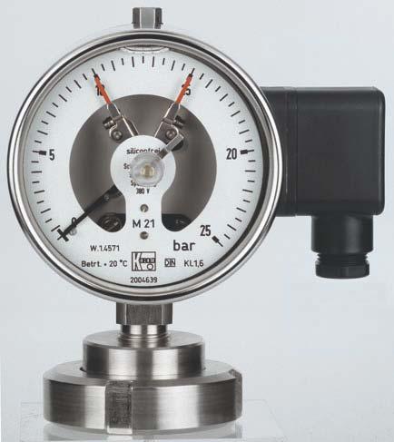 Contact Device for Pressure Gauges measuring monitoring analysing For housing diameter 100 mm or 160 mm Slow-action contacts Magnetic spring contacts Inductive contacts Pneumatic contacts KOBOLD