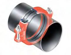 Definition Grooved couplings are subjected to internal pressures and exterior bending forces during service.