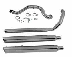 PCP Item 95805 2-into-1 headpipes only 95807 Independent dual headpipes with crossover bracket 95816 Crossover dual headpipes