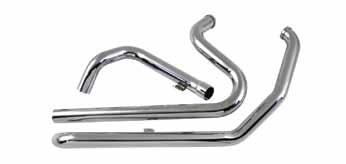 True Dual Exhaust 95859 95844 Radii True Dual Kit for Touring Models Includes chrome true dual crossover kit with clamps and wide oval