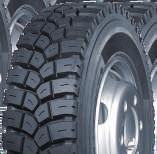 tyre casing and wide tread enhance tyre life Open lug design helps deliver super traction in wet and offroad conditions 13R22.5 156/151K 154/151L(156/150K) 23.0 23.0 21.
