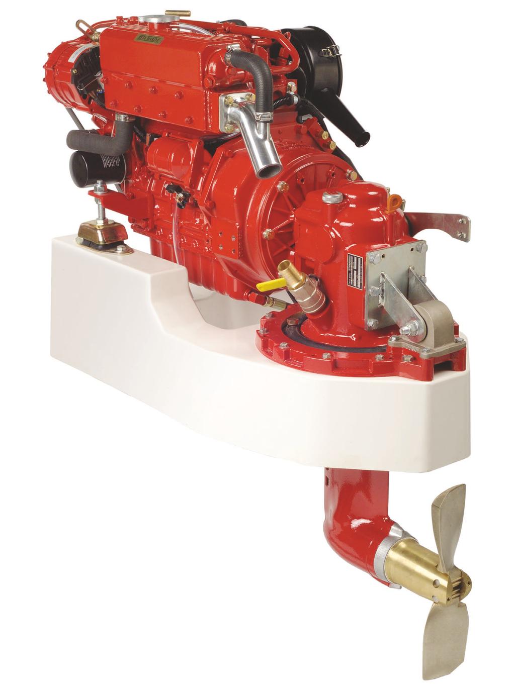 Solution 3: Complete Engine, Saildrive & GRP Base With solution 3 we supply a complete saildrive unit, that includes the engine, SeaProp 60 saildrive leg with heavy duty engine feet and flexible