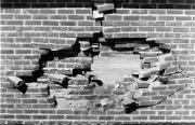 Cinder Block Wall Filled
