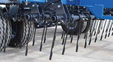 Combinations include single or double basket rollers, 3 row finger tines or 3 bar spike harrows with or without a single basket, and 5 bar spike harrows.