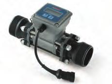 flowmeters and line filters with choice of inlet and bypass diameters.