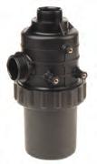 particles. Offer protection for the pump and spray components. Available with 1¼, 1½, 2 & 3 male ports.