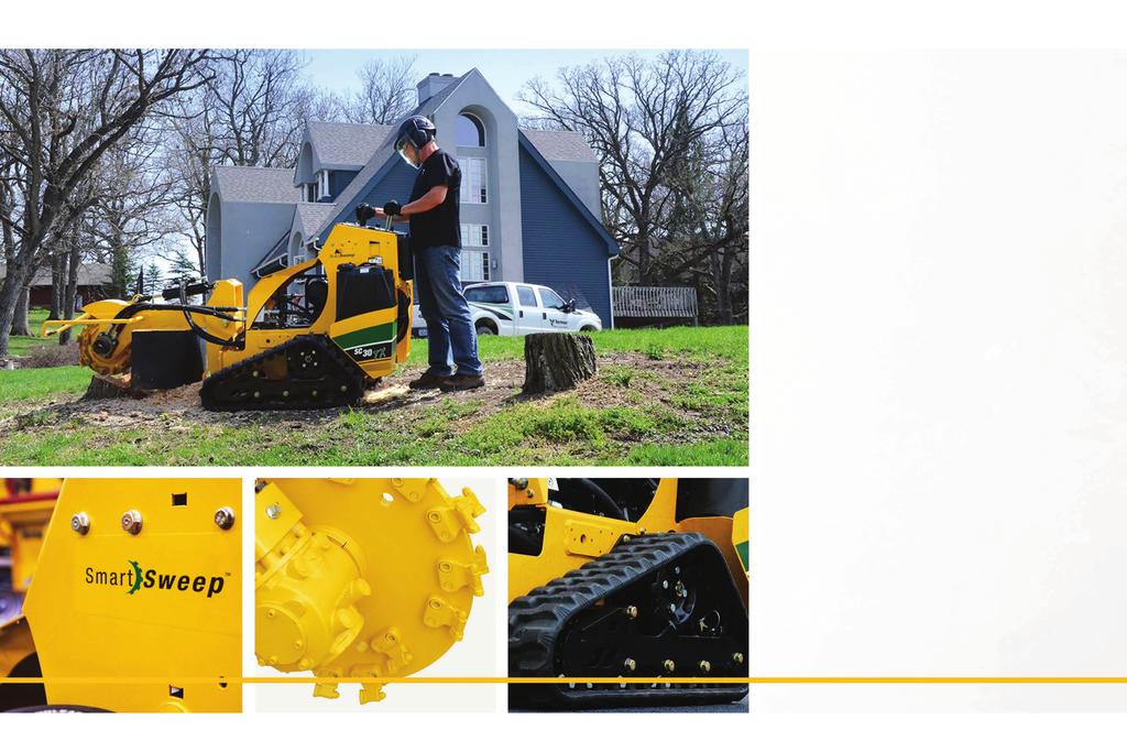 PROVEN PERFORMANCE ONE SWEEP AFTER ANOTHER Since Vermeer invented the stump cutter in the 1950s, stump removal is no longer the back-breaking, time-consuming chore it used to be.